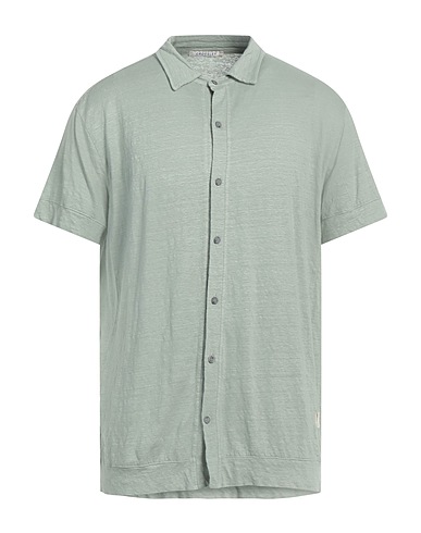 CROSSLEY Camicia in lino Verde salvia 96% Lino, 4% Elastan
