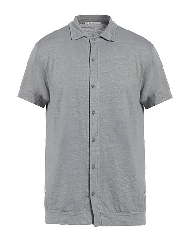 CROSSLEY Camicia in lino Grigio 96% Lino, 4% Elastan