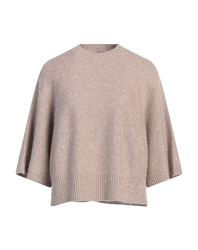 FABIANA FILIPPI Pullover Tortora 48% Lana Vergine, 20% Seta, 17% Cachemire, 11% Lana di alpaca, 4% Poliestere