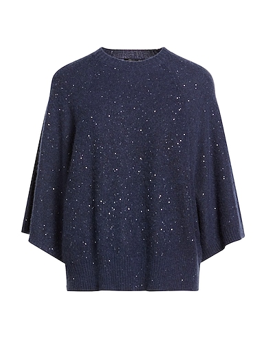 FABIANA FILIPPI Jumper Slate blue 48% Virgin Wool, 20% Silk, 17% Cashmere, 11% Alpaca wool, 4% Polyester