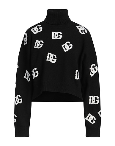 DOLCE&GABBANA Turtleneck Black 100% Virgin Wool
