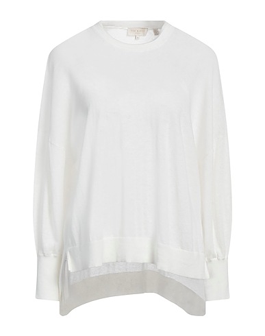 TED BAKER Pullover Bianco 44% Cotone, 34% Lino, 22% Poliestere