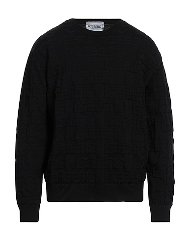 ICEBERG Jumper Black 72% Cotton, 28% Polyamide