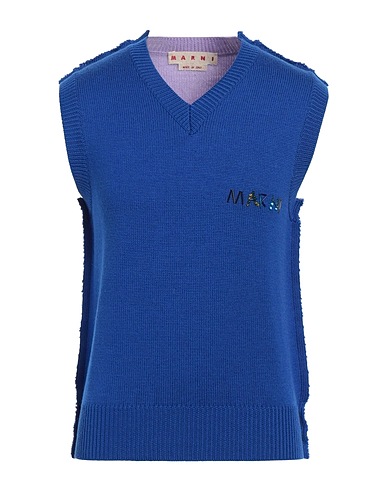 MARNI Jumper Blue 100% Virgin Wool