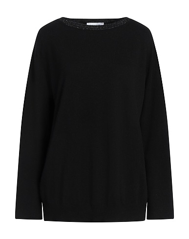FABIANA FILIPPI Jumper Black 75% Virgin Wool, 15% Silk, 10% Cashmere, Viscose, Polyester