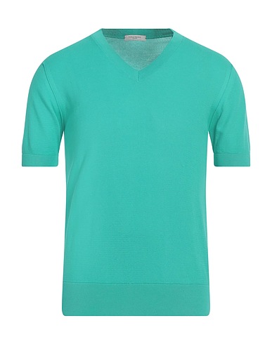 PAOLO PECORA Jumper Green 100% Cotton