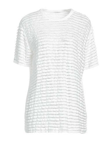 ERMANNO SCERVINO Jumper 96% Cotton, 4% Polyamide, Glass, Polyester, Aluminium