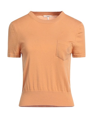 CHLOÉ Sweater Camel 100% Wool, Polyamide, Elastane