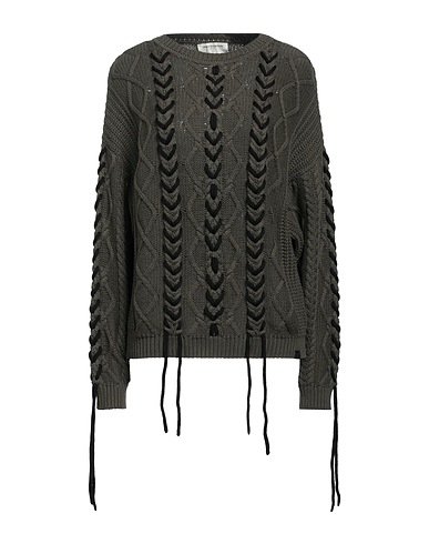 ONE TEASPOON Jumper Military green 100% Cotton