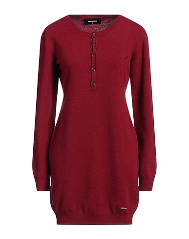DSQUARED2 Knit dress Burgundy 100% Virgin Wool