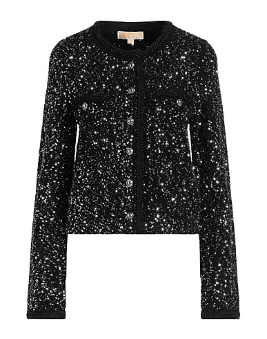 MICHAEL MICHAEL KORS Strickjacke Schwarz 94% Recycelte Viskose, 6% Polyester