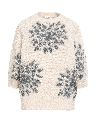 BRUNELLO CUCINELLI Cashmere jumper Cream 90% Cashmere, 10% Polyamide