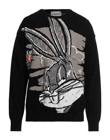 ICEBERG Pullover LOONEY TUNES Nero 100% Cotone
