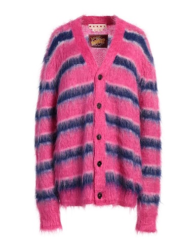 MARNI Cardigan Fuchsia 80% Mohair wool, 20% Polyamide
