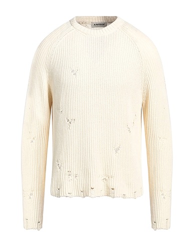 A PAPER KID Pullover Ivoire 100% Coton
