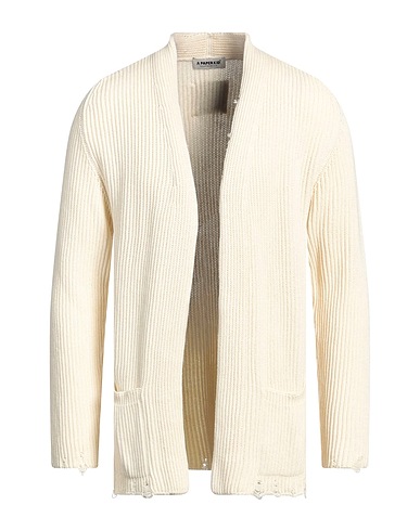 A PAPER KID Cardigan Avorio 100% Cotone