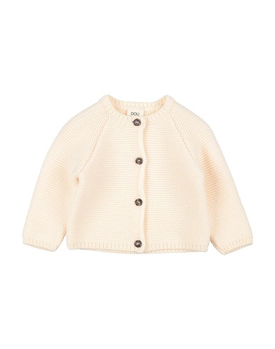 DOUUOD Cardigan Avorio 100% Lana Vergine