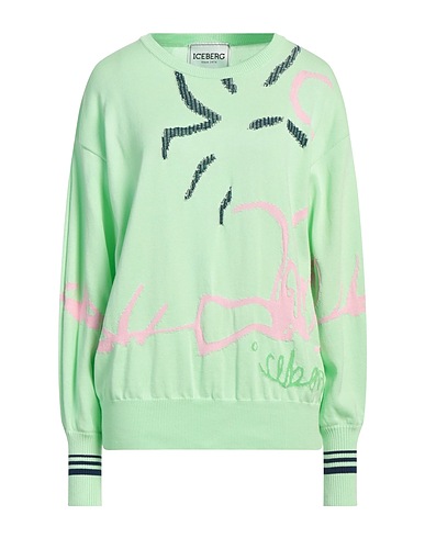 ICEBERG Sweater Light green 100% Cotton