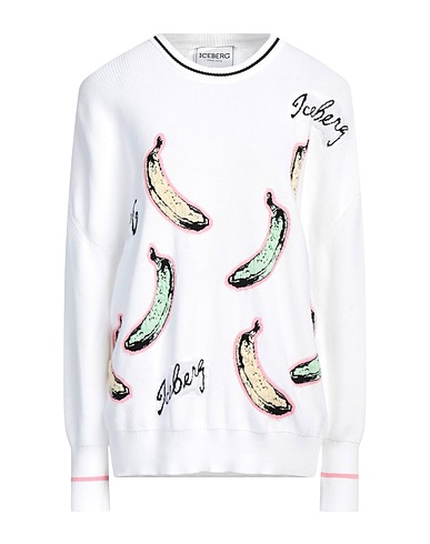 ICEBERG Pullover Bianco 96% Cotone, 4% Poliammide