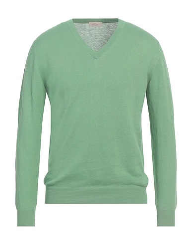 ALTEA Pullover Grün 55% Leinen, 45% Baumwolle