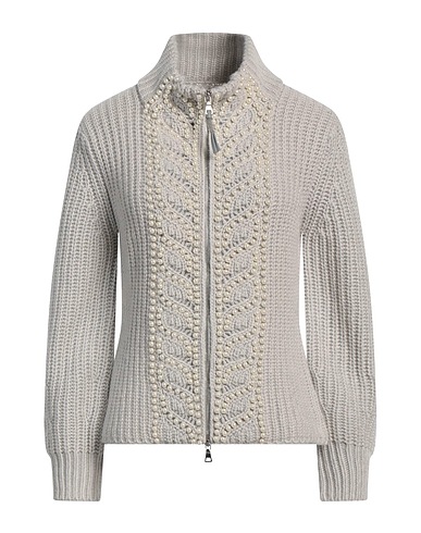 NC NICE CONNECTION Cardigan Light grey 70% Wool, 30% Cashmere