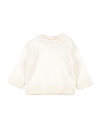 PAOLO PECORA Jumper Cream 82% Cotton, 15% Wool, 3% Elastane