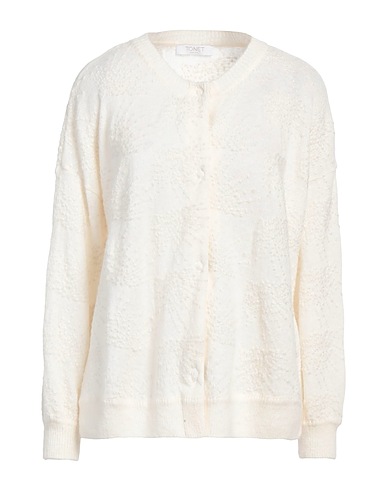 TONET Cardigan Off white 45% Poliammide, 30% Lana di baby alpaca, 25% Lana Merino