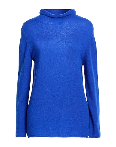 BE YOU by GERALDINE ALASIO Polo neck BLU CHINA 100% Cashmere
