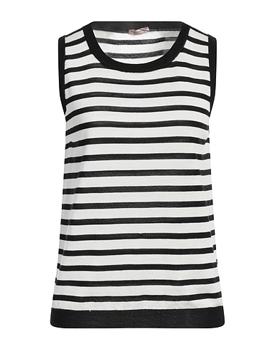 A.MANTÓ Top White 70% Merino Wool, 30% Silk