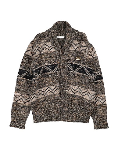DOLCE&GABBANA Cardigan Khaki 75% Acrylic, 15% Wool, 10% Alpaca wool, Polyester, Zamak