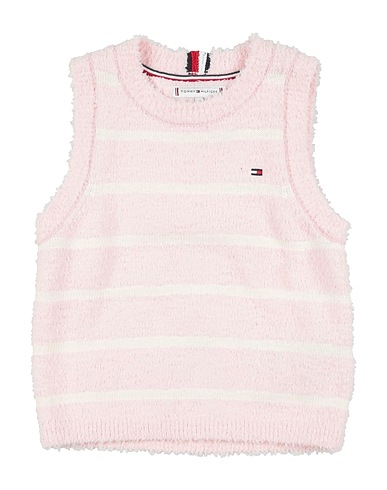 TOMMY HILFIGER Maglia Gilet Rosa chiaro 100% Poliestere