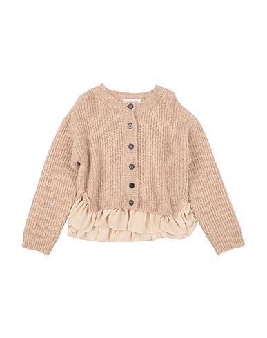 MEIMEIJ Strickjacke Sand 38% Acryl, 34% Alpakawolle, 15% Polyamid, 13% Mohairwolle, Polyester