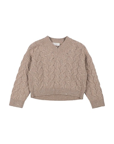 BRUNELLO CUCINELLI Jumper CASHMERE Khaki 47% Cashmere, 47% Wool, 4% Polyester, 2% Polyamide