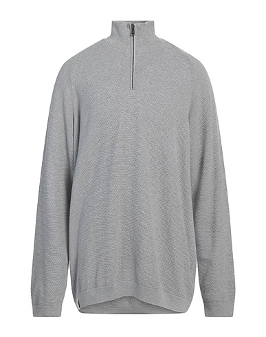 NAPAPIJRI Jumper with zip Light grey 100% Cotton