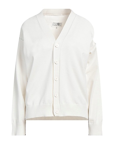 MM6 MAISON MARGIELA Cardigan Off white 56% Polyester, 44% Viscose
