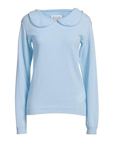 MAISON MARGIELA Jumper Sky blue 55% Wool, 45% Cashmere