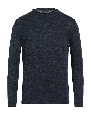SELDOM Pullover Blu notte 70% Lino, 30% Cotone