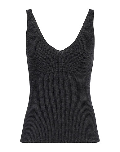 P.A.R.O.S.H. Top Charcoal 100% Virgin Wool