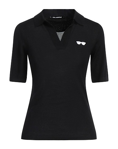 KARL LAGERFELD Jumper Black 100% Merino Wool