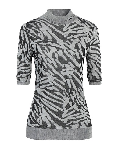 KARL LAGERFELD Jumper Grey 83% Viscose, 9% Polyamide, 8% Metallic fiber
