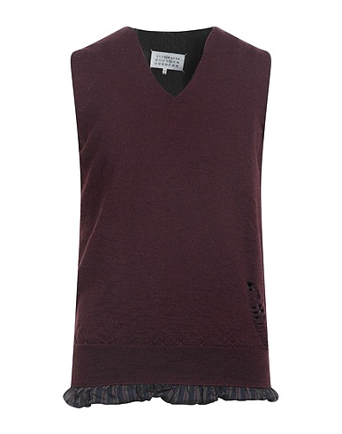 MAISON MARGIELA Pullover Pflaume 100% Wolle, Acetat, Viskose