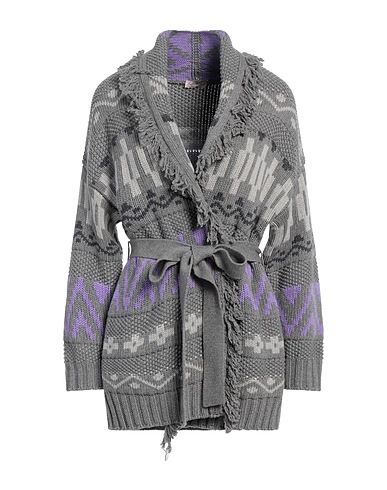 A.MANTÓ Cardigan Grey 40% Merino Wool, 30% Viscose, 20% Polyamide, 10% Cashmere