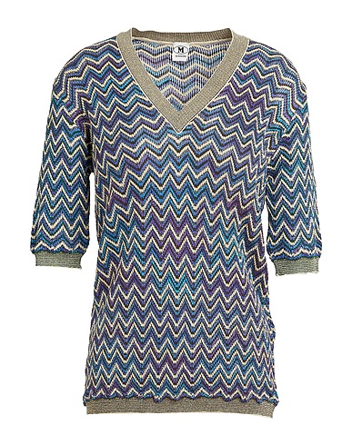 M MISSONI Sweater Azure 44% Viscose, 30% Cotton, 15% Wool, 8% Metallic fiber, 3% Polyamide