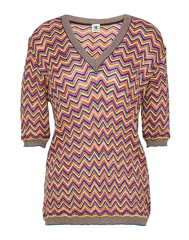 M MISSONI Jumper Fuchsia 44% Viscose, 30% Cotton, 15% Wool, 8% Metallic fiber, 3% Polyamide