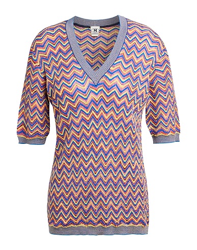 M MISSONI KNITWEAR Yellow 44% Viscose, 30% Cotton, 15% Wool, 8% Metallic fiber, 3% Polyamide