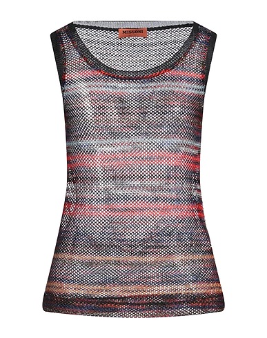 MISSONI Sleeveless sweater Black 64% Viscose, 23% Cupro, 13% Polyester