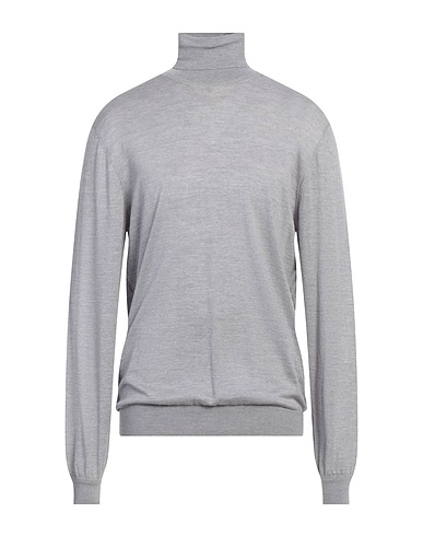 L.B.M. 1911 Polo neck Light grey 100% Virgin Wool