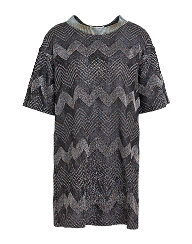 M MISSONI Top Nero 41% Cotone, 32% Viscosa, 14% Fibra di metallo, 13% Poliammide