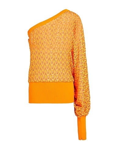 M MISSONI Jumper Orange 55% Viscose, 30% Cupro, 15% Polyester