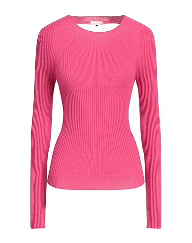 LIU •JO Jumper Magenta 72% Viscose, 28% Polyester